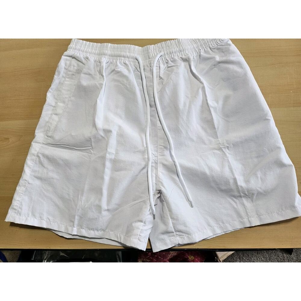 Armor Jeans White Polyester Shorts New With Tags Casual Street Wear Brand Summer